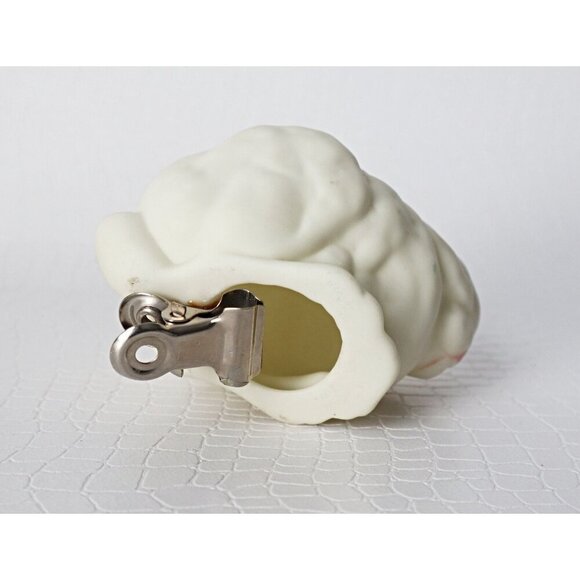 Vintage Dept 56 Clip On Snowbabies Bunny Rabbit White - Picture 4 of 4